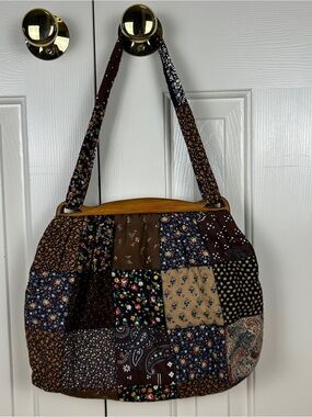 Vintage Handmade Quilted Patchwork Purse